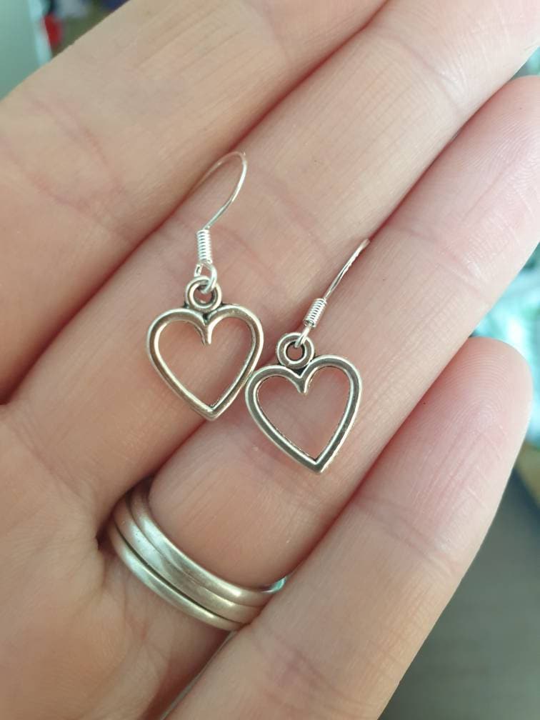 Handmade Heart Dangly Charm Earrings In Gift Bag, Gifts For Her - Premium  from Etsy - Just £4.99! Shop now at Uniquely Holt