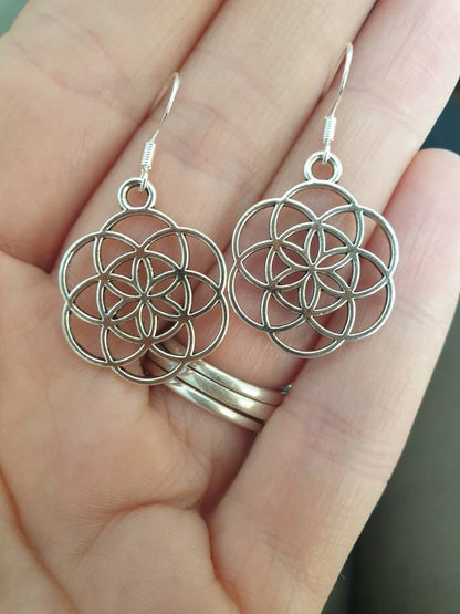 Circle Of Life Dangly Charm Earrings In Gift Bag, Spiritual, Nature Lover, Gifts For Her - Premium  from Etsy - Just £4.99! Shop now at Uniquely Holt