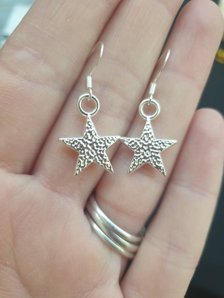 Handmade Star Celestial Dangly Charm Earrings In Gift Bag, Space Lover, Lunar Gifts - Premium  from Etsy - Just £4.99! Shop now at Uniquely Holt
