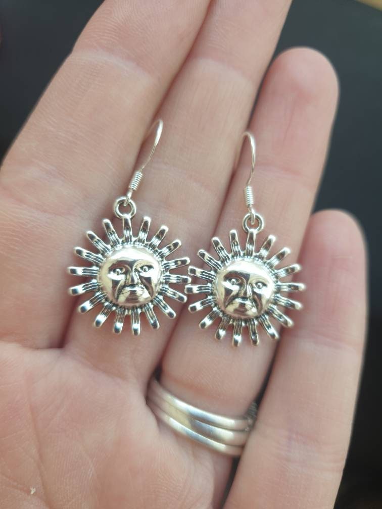 Handmade Sun Dangly Charm Earrings In Gift Bag, For Her, Sun Lover, Celestial Gifts, Stocking Filler - Premium  from Etsy - Just £4.99! Shop now at Uniquely Holt