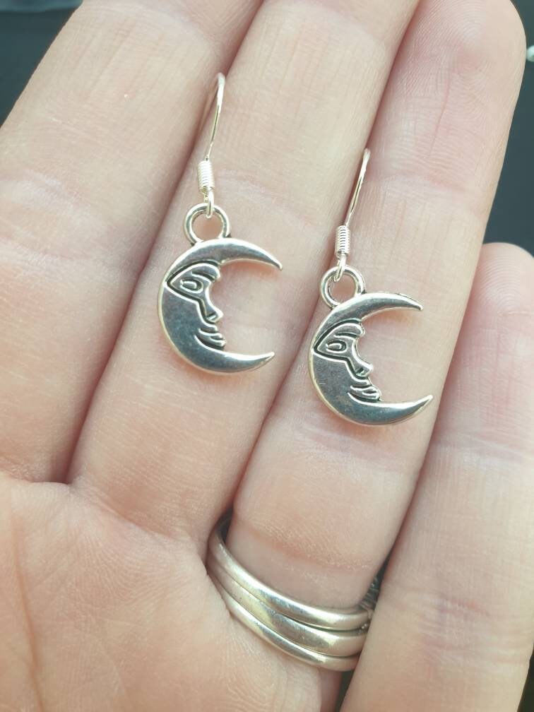 Handmade Moon Celestial Dangly Charm Earrings In Gift Bag, Space Lover, Lunar Gifts - Premium  from Etsy - Just £4.99! Shop now at Uniquely Holt