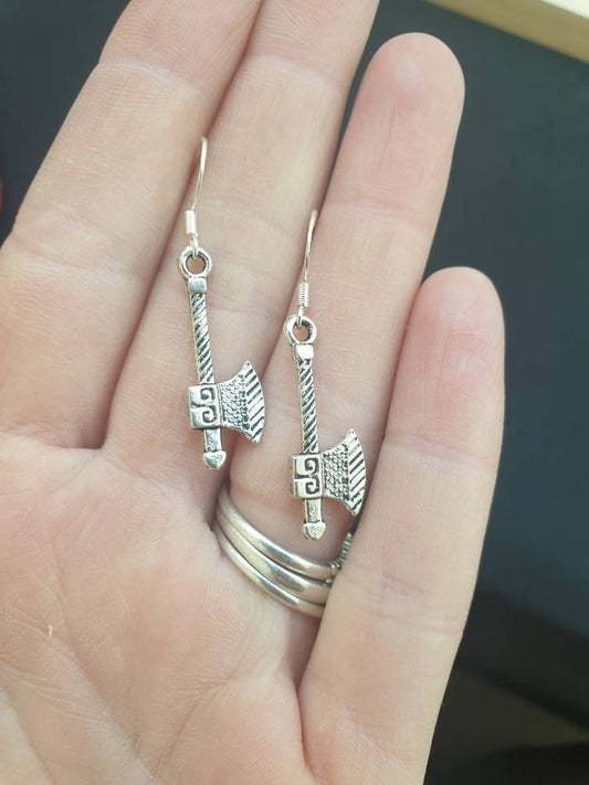 Axe Dangly Charm Earrings In Gift Bag - Premium  from Etsy - Just £4.99! Shop now at Uniquely Holt