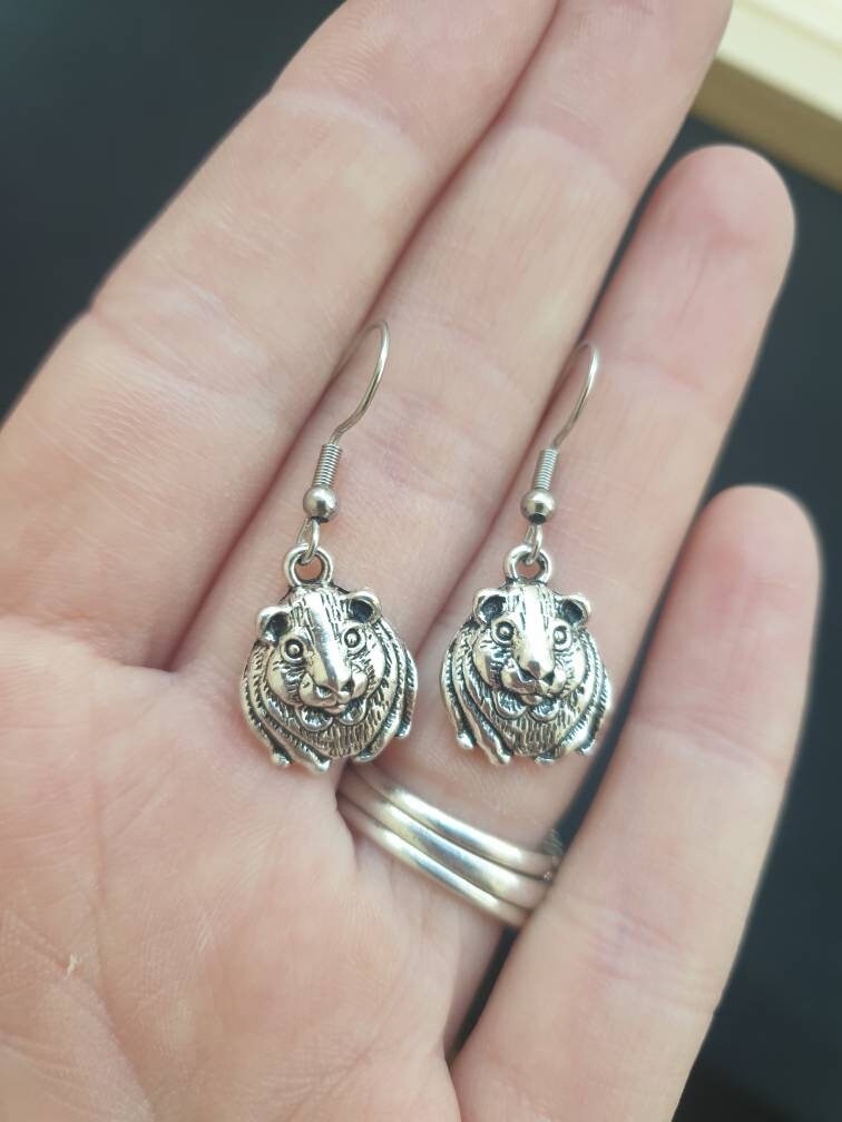 Handmade Guinea Pig Dangly Charm Earrings In Gift Bag, Guinea Pig Lover, Gifts For Her - Premium  from Etsy - Just £4.99! Shop now at Uniquely Holt